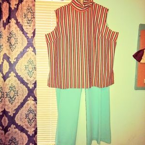 70's Vintage pantsuit in 2X